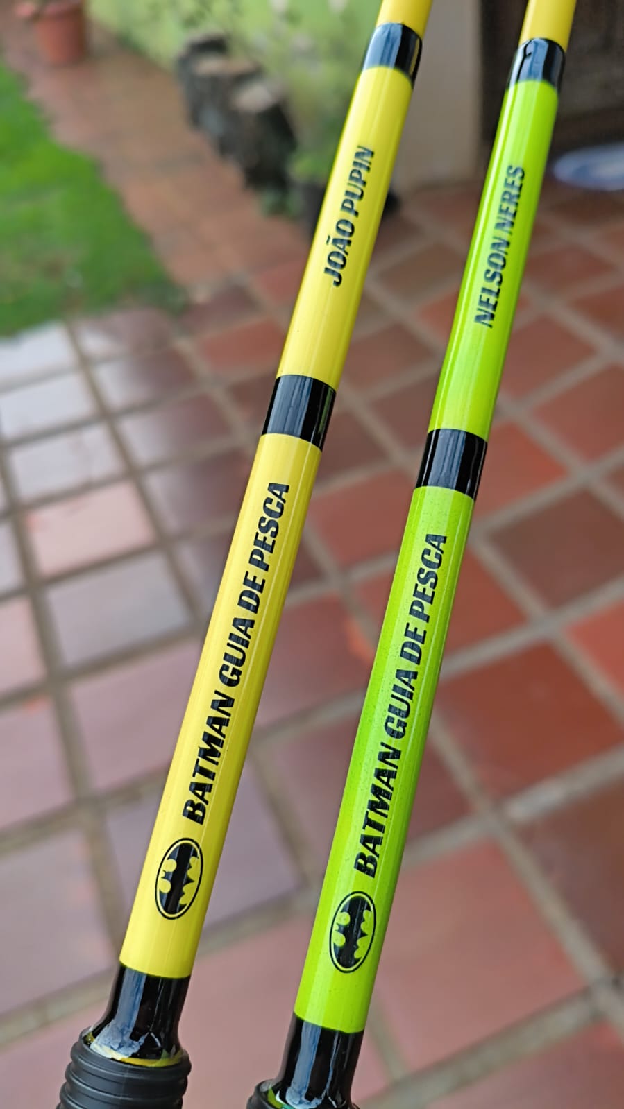 Varas artesanais personalizadas para guias de pesca